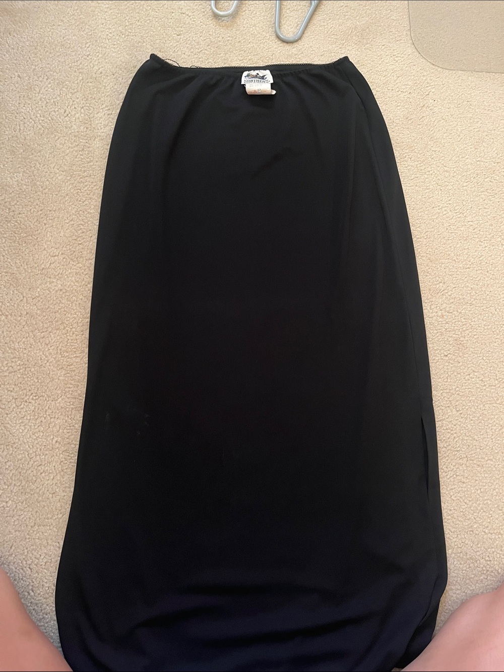 Northern Reflections Black Maxi Skirt - Sleek Pull-On Style